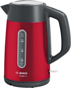 Bosch, BOSCH TWK4P434 - Wasserkocher (Rot/Schwarz), Bosch TWK4P434 Wasserkocher rot