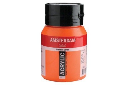 Amsterdam, Amsterdam Acrylfarbe Standard, Talens Acrylfarbe Amsterdam, zinnober, 17723112, (500ml)