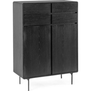 mutoni lifestyle, Kommode Widald schwarz 90x40x130, Kommode Widald schwarz 90x40x130