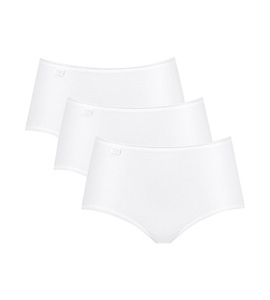 undefined, Sloggi Damen-Hüftslip 24/7 Microfibre im 3er-Pack, Sloggi - Slip 3er Pack Bequem sitzend, 52, Weiss