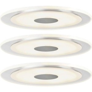 Paulmann, Paulmann Premium Line Whirl LED-Einbauleuchte, 3er, Paulmann 92543 Whirl LED-Einbauleuchte 3er Set LED LED fest eingebaut 18 W Aluminium
