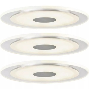 Paulmann, Paulmann Premium Line Whirl LED-Einbauleuchte, 3er, Paulmann 92543 Whirl LED-Einbauleuchte 3er Set LED LED fest eingebaut 18 W Aluminium