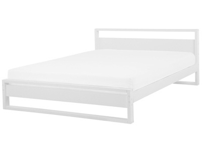 Beliani, Beliani Holzbett weiss Lattenrost 180 x 200 cm GIULIA, Beliani - Bett mit Lattenrost aus Kiefernholz Modern GIULIA, 180x200 cm, Weiss Bunt