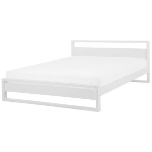 Beliani, Beliani Holzbett weiss Lattenrost 180 x 200 cm GIULIA, Beliani - Bett mit Lattenrost aus Kiefernholz Modern GIULIA, 180x200 cm, Weiss Bunt