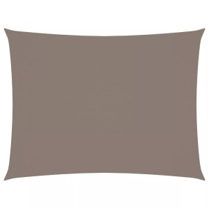 vidaXL, vidaXL Sonnensegel Oxford-Gewebe Rechteckig 5x7 m Taupe, vidaXL Sonnensegel Oxford-Gewebe Rechteckig 5x7 m Taupe
