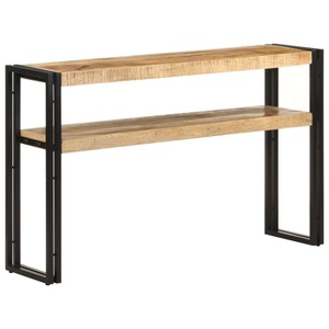 vidaXL, vidaXL Konsolentisch 120x30x75 cm Raues Mangoholz, vidaXL Konsolentisch 120x30x75 cm Raues Mangoholz