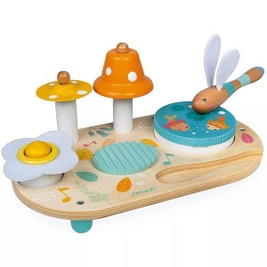 Janod, Janod® Pure Musiktisch mit 5 Funktionen, Janod Spielzeug-Musikinstrument »Janod Musikspielzeug Pure Musiktisch«
