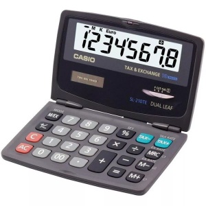 Casio, CASIO Taschenrechner SL-210TE SL-210TE Solar, 10-stellig dunkelblau, Casio Taschenrechner SL-210TE, Solar, 10-stellig, dunkelblau, SL-210TE