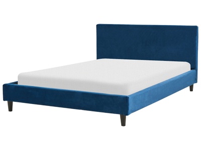 Beliani, Bett mit Lattenrost aus Samtstoff Modern FITOU Bett mit Lattenrost aus Samtstoff Modern FITOU