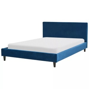 Beliani, Bett mit Lattenrost aus Samtstoff Modern FITOU Bett mit Lattenrost aus Samtstoff Modern FITOU
