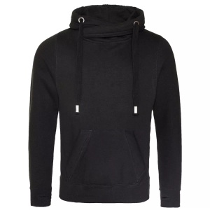 Awdis, AWDIS Kapuzenpullover »Herren Cross Neck«, AWDis - Querhals Pullover, für Herren, Schwarz, Größe M