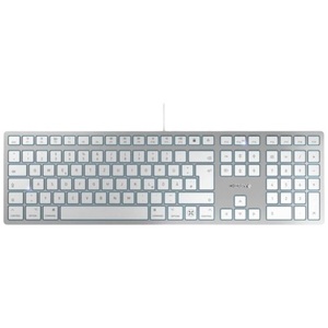 Cherry, CHERRY KC 6000C FOR MAC Kabelgebunden Tastatur Deutsch, QWERTZ Weiß, KC 6000C FOR MAC, Tastatur