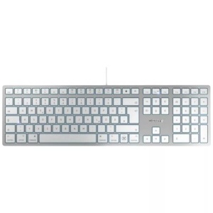 Cherry, CHERRY KC 6000C FOR MAC Kabelgebunden Tastatur Deutsch, QWERTZ Weiß, KC 6000C FOR MAC, Tastatur