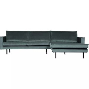 mutoni casual, Ecksofa mit Longchair Rodeo Rechts Teal, Ecksofa Rodeo mit Longchair Rechts Velvet Teal 300x155