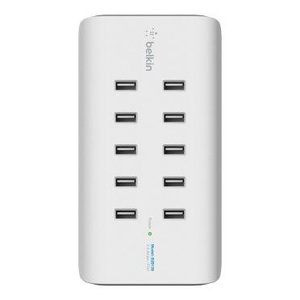 Belkin, Belkin RockStar B2B139vf USB-Ladestation Steckdose Ausgangsstrom (max.) 24000 mA 10 x USB, Belkin USB-Wandladegerät 10-Port USB Ladestation