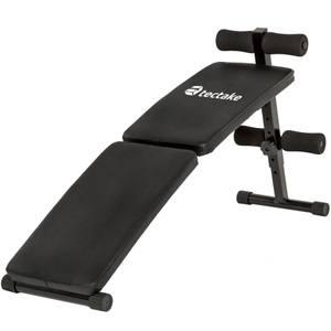 TecTake, Sit Up Bank 2-fach Klappbar Unisex Schwarz ONE SIZE, Tectake - Sit Up Bank 2-fach klappbar, One Size, Schwarz