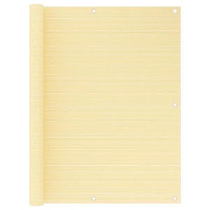 vidaXL, vidaXL Balkon-Sichtschutz Beige 120x500 cm HDPE, vidaXL Balkon-Sichtschutz Beige 120x500 cm HDPE