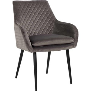 Richmond Interiors, Stuhl Chrissy grau schwarz, Stuhl Chrissy grau schwarz