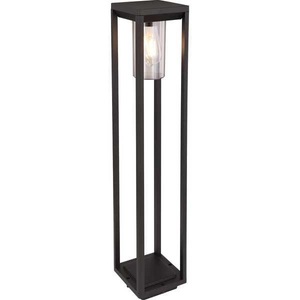 mutoni light, Aussenleuchte Candela Aluminium Druckguss schwarz matt 1xE, Globo Aussenstehleuchte , Candela H: 80 CM Schwarz , Klar, Schwarz , Metall, Kunststoff , 15x80 cm , matt,matt , 004558309103