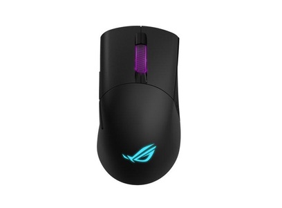 Asus, Asus ROG Keris Wireless Kabellos, Funk, Bluetooth®, Kabelgebunden Gaming-Maus Optisch Ergonomisch, Beleuchtet Schwarz, 