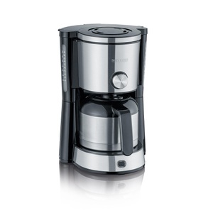 Severin, Severin KA 4845 TYPE SWITCH Kaffeemaschine Edelstahl, Schwarz Fassungsvermögen Tassen=8 Isolierkanne, SEVERIN, Filterkaffeemaschine, Severin KA4845 Filterkaffeemaschine, Produkte & Wohnen