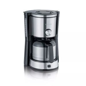 Severin, Severin KA 4845 TYPE SWITCH Kaffeemaschine Edelstahl, Schwarz Fassungsvermögen Tassen=8 Isolierkanne, SEVERIN, Filterkaffeemaschine, Severin KA4845 Filterkaffeemaschine, Produkte & Wohnen