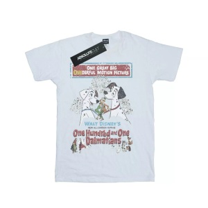 Disney, 101 Dalmatians Retro Poster Tshirt Unisex Weiss 128, Disney - 101 Dalmatians TShirt, 128, Weiss