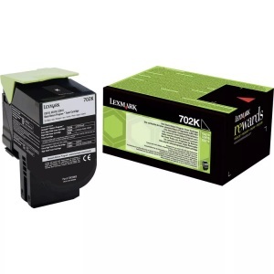 Lexmark, Lexmark Toner 702K CS310 CS410 CS510 70C20K0 Original Schwarz 1000 Seiten, Lexmark Toner, schwarz, Return, 70C20K0, (1'000 Seiten)