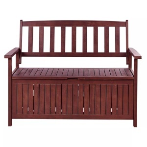 Beliani, Gartenbank aus Akazienholz Klassisch SOVANA Gartenbank aus Akazienholz Klassisch SOVANA, Beliani - Gartenbank aus Akazienholz Klassisch SOVANA, One Size, Bordeaux