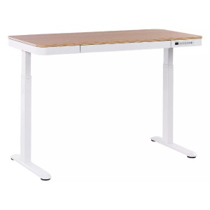 Beliani, Schreibtisch aus Faserplatte Modern KENLY Schreibtisch aus Faserplatte Modern KENLY, Beliani - Schreibtisch aus Faserplatte Modern KENLY, One Size, Weiss Bunt