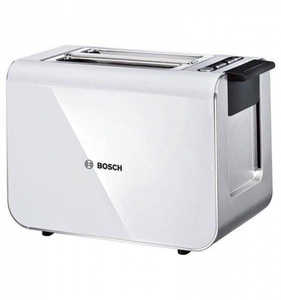 Bosch, Bosch Styline - Toaster (Weiss/Edelstahl), Bosch Kompakt Toaster, Styline, Weiß, TAT8611