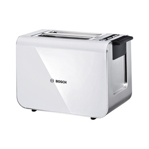 Bosch, Bosch Styline - Toaster (Weiss/Edelstahl), Bosch Kompakt Toaster, Styline, Weiß, TAT8611