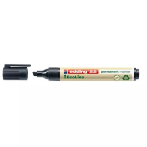 edding, Edding Permanentmarker edding 22 permanent marker EcoLine Schwarz wasserfest: Ja 4-22001, Edding 22, Permanent Marker, 1.5-3mm, schwarz, 4-22001