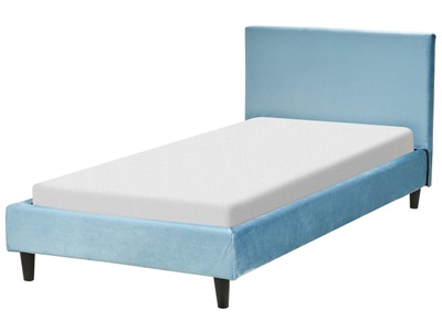 Beliani, Bett mit Lattenrost aus Samtstoff Modern FITOU Bett mit Lattenrost aus Samtstoff Modern FITOU