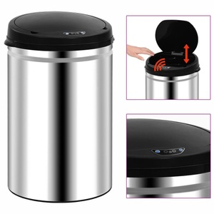 vidaXL, vidaXL Automatischer Sensor-Mülleimer 30 L Edelstahl
