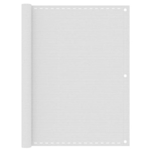 vidaXL, vidaXL Balkon-Sichtschutz Weiß 120x600 cm HDPE, vidaXL Balkon-Sichtschutz Weiß 120x600 cm HDPE