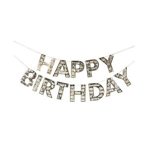 Ginger Ray, Happy Birthday Girlande gold, 