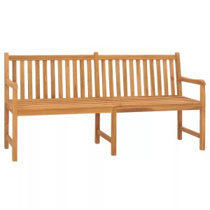 vidaXL, vidaXL Gartenbank 180 cm Massivholz Teak, vidaXL Gartenbank 180 cm Massivholz Teak