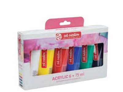 Talens, Talens Acrylfarbe 6er Set, Mehrfarbig, Talens Acrylfarbe 6er Set, Mehrfarbig