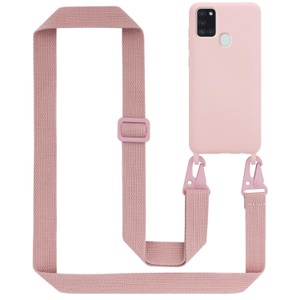 Cadorabo, Handy Kette für Samsung Galaxy A21s Silikon Schutzhülle, Cadorabo - Handy Kette für Samsung Galaxy A21s Silikon Schutzhülle, Rosa