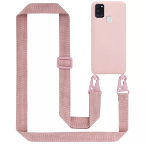 Cadorabo, Handy Kette für Samsung Galaxy A21s Silikon Schutzhülle, Cadorabo - Handy Kette für Samsung Galaxy A21s Silikon Schutzhülle, Rosa