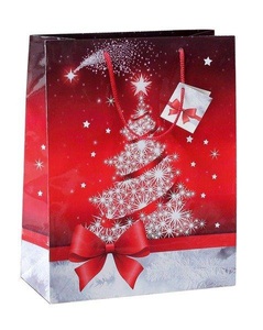 Sigel, Sigel Geschenktasche Silver Sparklingtree, SIGEL Geschenktasche Sparkling Tree GT022 Glanz 260x330x120mm 5 Stk.