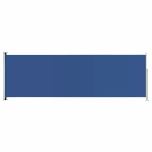 vidaXL, vidaXL Seitenmarkise Ausziehbar 200x600 cm Blau, vidaXL Seitenmarkise Ausziehbar 200x600 cm Blau