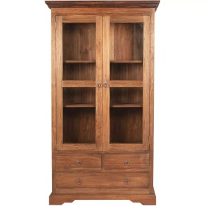 mutoni living, Vitrine Vintage Country House natur kolonialfarbig 44x98, Vitrine Lake kolonialfarbig 44x98