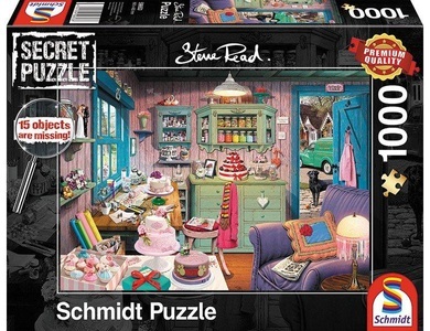 Schmidt Spiele, Schmdit 59653 - Steve-Read, Großmutters Stube, Secret-Puzzle,, Großmutters Stube (Puzzle)