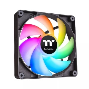 THERMALTAKE, CT120 ARGB Sync PC Cooling Fan, Gehäuselüfter, Thermaltake CL-F149-PL12SW-A PC-Gehäuse-Lüfter Schwarz, Transparent, RGB (B x H x T) 120 x 120 x 25 mm