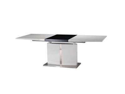 Vente-unique, Esstisch Edelstahl TRINITY Ausziehbar Esstisch Edelstahl TRINITY Ausziehbar, 