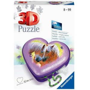 Ravensburger Verlag, Herz Pferde'20 54p, Ravensburger 3D-Puzzle »Herzschatulle Pferde«