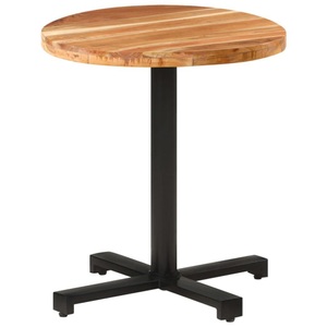 vidaXL, vidaXL Bistrotisch Rund Ø70x75 cm Akazie Massivholz, vidaXL Bistrotisch Rund Ø70x75 cm Akazie Massivholz