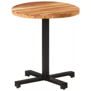 vidaXL, vidaXL Bistrotisch Rund Ø70x75 cm Akazie Massivholz, vidaXL Bistrotisch Rund Ø70x75 cm Akazie Massivholz